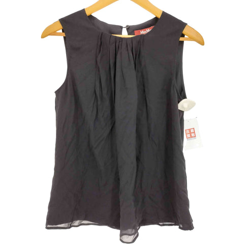 マックスマーラステュディオ MAX MARA STUDIO ピンタック シアーノースリーブブラウス レディース JPN:40