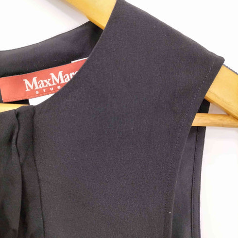 マックスマーラステュディオ MAX MARA STUDIO ピンタック シアーノースリーブブラウス レディース JPN:40