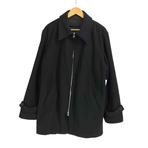 アニエスベーオム Agnes b.homme 90S ウールナイロン混ダブルジップアップハーフコート メンズ 52A