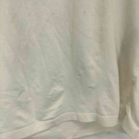 プラダ PRADA ラバーナイロン切替 ラバーロゴ ポケット クルーネック Tシャツ メンズ import:XS