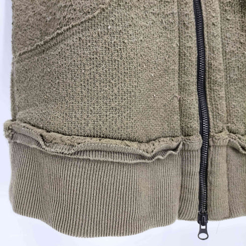 ルグランブルー L.G.B. 00s Y2K archive 裏地ボア インサイドアウト ニット ダブルジップパーカー メンズ