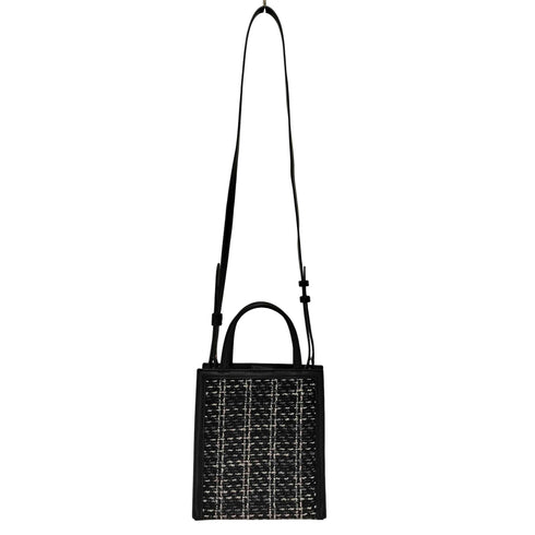 チャールズアンドキース CHARLES&KEITH 2way ウーブンツイード トートバッグ レディース