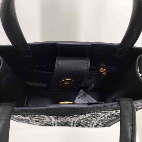 チャールズアンドキース CHARLES&KEITH 2way ウーブンツイード トートバッグ レディース