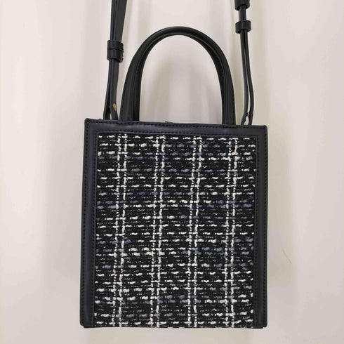 チャールズアンドキース CHARLES&KEITH 2way ウーブンツイード トートバッグ レディース
