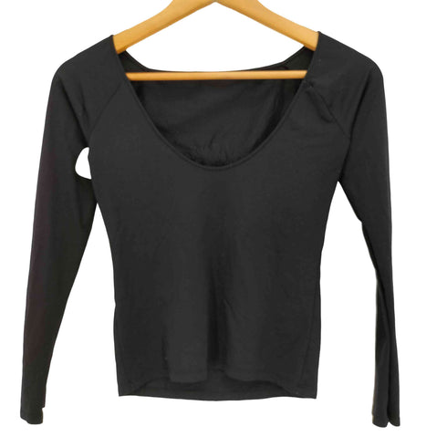 ANNA MOLINARI ラインストーン Uネック ロングスリーブTシャツ レディース 38
