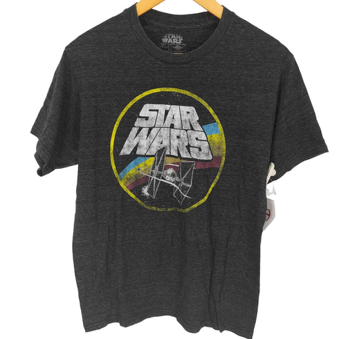 スペースオペラ 戦闘機 グラフィック プリント S/S クルーネック Tシャツ メンズ import:M