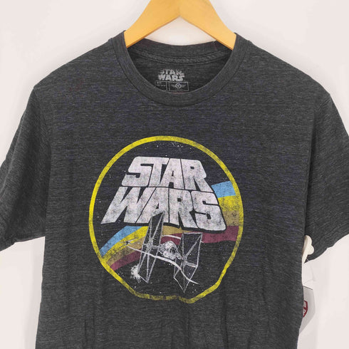 スペースオペラ 戦闘機 グラフィック プリント S/S クルーネック Tシャツ メンズ import:M