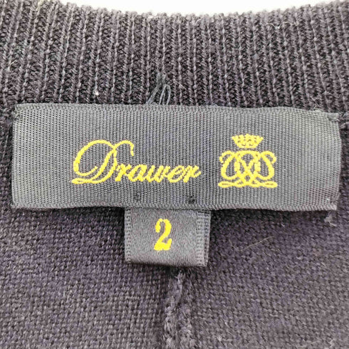 ドゥロワー Drawer シルクカシミヤ バフスリーブ ジップニット レディース JPN:2