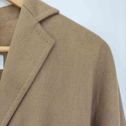 マックスマーラ MAX MARA イタリア製 白タグ キャメル100 七分袖 テーラードジャケット レディース JPN:40
