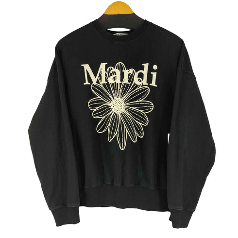 マルディメクルディ Mardi Mercredi フロントプリント クルーネックスウェット メンズ