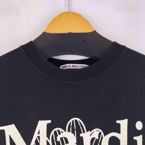 マルディメクルディ Mardi Mercredi フロントプリント クルーネックスウェット メンズ