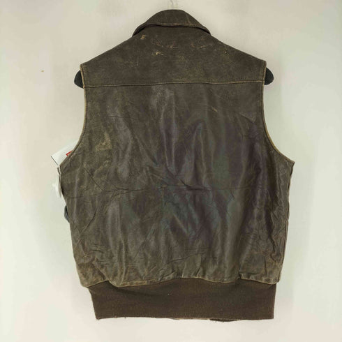 バナナリパブリック BANANA REPUBLIC 80S リアルレザーベスト メンズ import:L