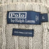 ポロバイラルフローレン Polo by RALPH LAUREN PIMA COTTON ポニー刺繍 ケーブル編み ニットベスト メンズ import:L