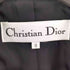 クリスチャンディオール Christian Dior 金ボタン シルク混 ダブルブレストコート レディース