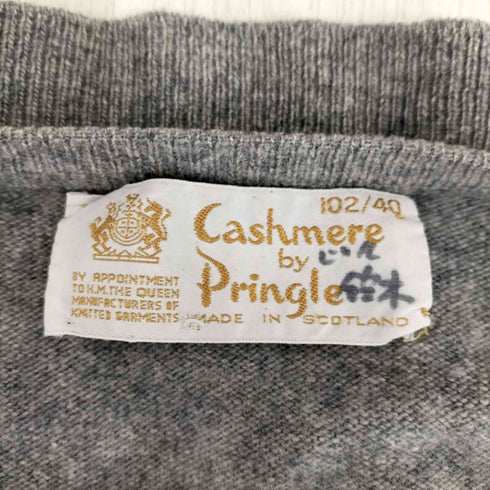 プリングル Pringle CASHMERE 100% カシミヤ Vネックニット メンズ 102/40