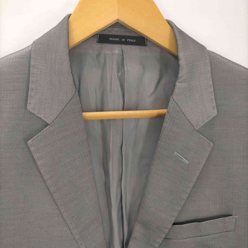 エンポリオアルマーニ EMPORIO ARMANI 2014年 イタリア製 DAVID LINE ヘリンボーン コットン ビスコース 2B テーラード ジャケット メンズ EUR:46