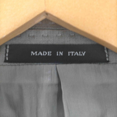 エンポリオアルマーニ EMPORIO ARMANI 2014年 イタリア製 DAVID LINE ヘリンボーン コットン ビスコース 2B テーラード ジャケット メンズ EUR:46