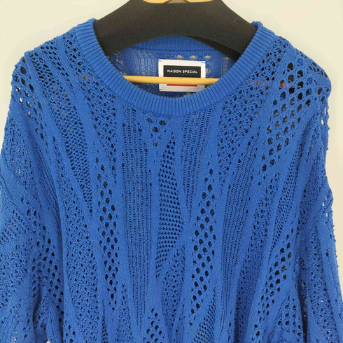 メゾンスペシャル MAISON SPECIAL 23SS Cord Yarn Wavy Prime Over Crewneck Tee コードヤーン ウェイビーオーバー クルーネックTシャツ メンズ JPN:2