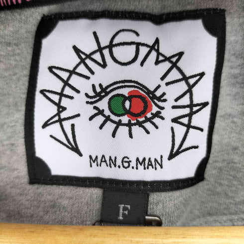 MAN.G 22AW MGMTS22FW304GY 刺繍 ドローコード付き クルーネックスウェット メンズ FREE