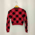 ザラ ZARA アーガイル柄 ニットカーディガン レディース import:S