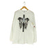 プリントスター printstar traitor メタリック ボーン スカル 骸骨 プリント L/S クルーネック Tシャツ Y2K メンズ import:L