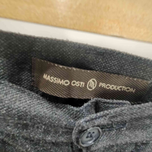 MASSIMO OSTI PRODUCTION 90-00S Techno WOOL テクノウール ストレート パンツ ロゴピン メンズ 52