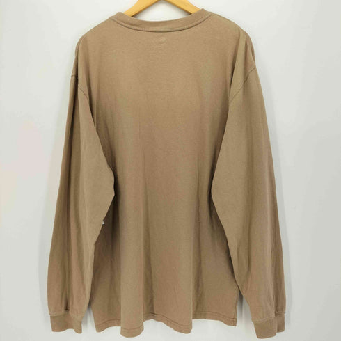 カーハート Carhartt メキシコ製 ロゴ 刺繍 ヘンリーネック L/S Tシャツ メンズ import:L