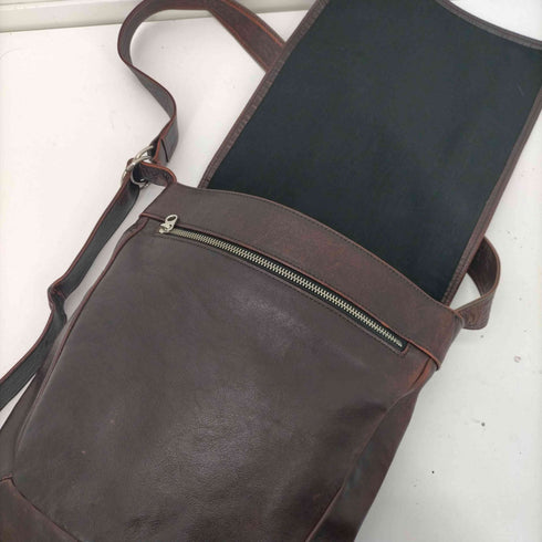 マサキマツシマ MASAKI MATSUSHIMA 90S レザー フラップ ショルダー バッグ メンズ