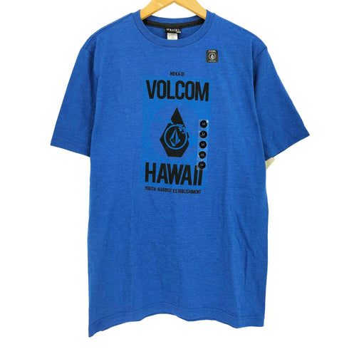 ヴォルコム VOLCOM 00s ロゴプリント クルーネック半袖Tシャツ メンズ import:M