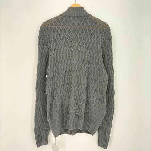 ザノーネ ZANONE リネンコットン ミドルゲージ スタンドカラー カーディガン メンズ 52