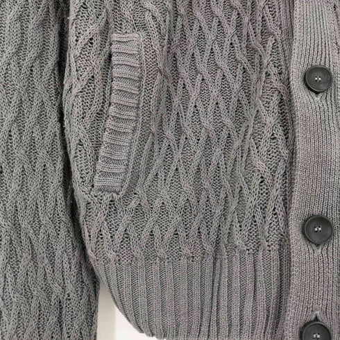 ザノーネ ZANONE リネンコットン ミドルゲージ スタンドカラー カーディガン メンズ 52