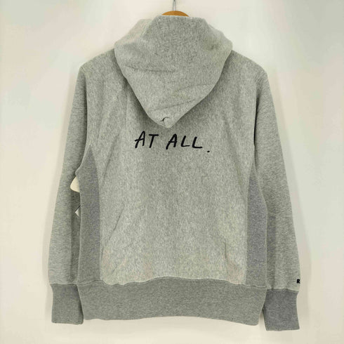 チャンピオン Champion REVERSE WEAVE 緑単色タグ復刻 ダメージ加工 フロントプリント プルオーバー パーカー メンズ import:M