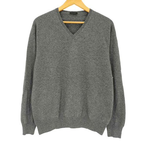 クルチアーニ Cruciani イタリア製 カシミヤ100 Vネックニット メンズ 50