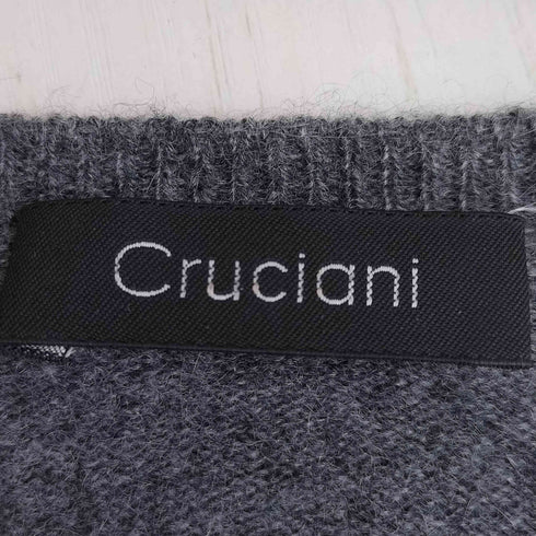 クルチアーニ Cruciani イタリア製 カシミヤ100 Vネックニット メンズ 50