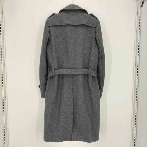 クリスヴァンアッシュ KRIS VAN ASSCHE クルミボタン カシミヤ混 ウール ベルテッド トレンチ コート メンズ 46