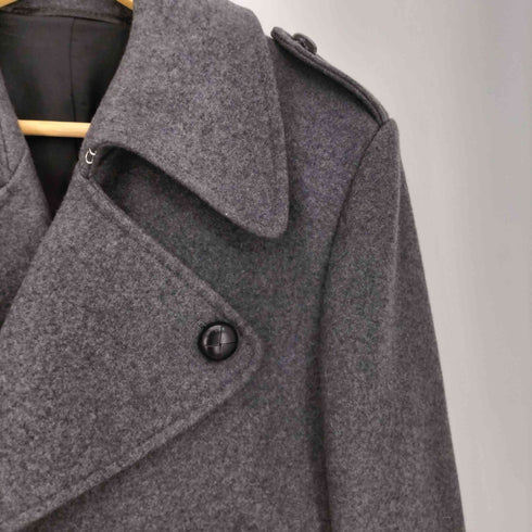 クリスヴァンアッシュ KRIS VAN ASSCHE クルミボタン カシミヤ混 ウール ベルテッド トレンチ コート メンズ 46