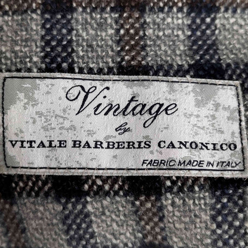 ヴィタルバルベリスカノニコ VITALE BARBERIS CANONICO L.B.M 1911 イタリア製 ガンクラブチェック 3B テーラードジャケット メンズ 50R