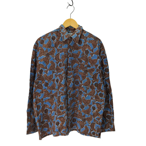 ポールスミス Paul Smith 総柄ボタンシャツ 鳥 メンズ JPN:2