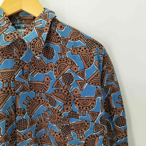 ポールスミス Paul Smith 総柄ボタンシャツ 鳥 メンズ JPN:2