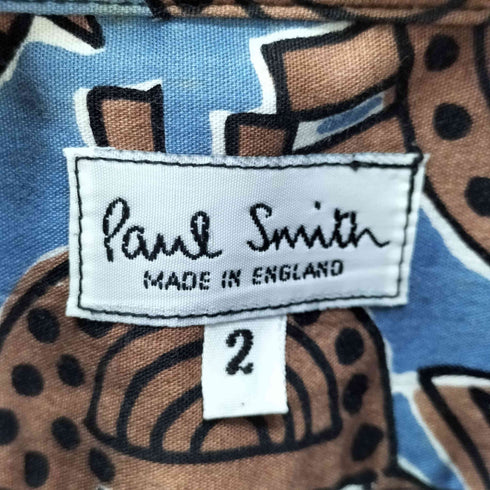 ポールスミス Paul Smith 総柄ボタンシャツ 鳥 メンズ JPN:2