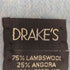 ドレイクス Drakes スコットランド製 アンゴラ混 ウール フリンジマフラー メンズ