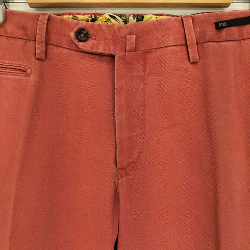 ピーティーゼロウーノ PT01 Jambo STRETCH SUPER SLIM FIT センタープレス チノスラックス メンズ 52