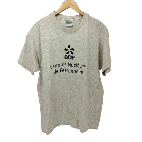 ヘインズ Hanes 90s USA製 企業ロゴ クルーネック Tシャツ メンズ import:L