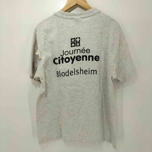 ヘインズ Hanes 90s USA製 企業ロゴ クルーネック Tシャツ メンズ import:L