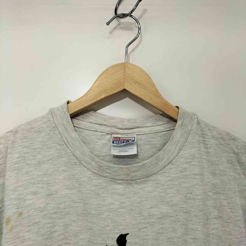 ヘインズ Hanes 90s USA製 企業ロゴ クルーネック Tシャツ メンズ import:L