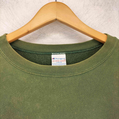 チャンピオン Champion USA製 袖目あり REVERSE WEAVE 刺繍タグ カレッジロゴ クルーネックスウェット メンズ import:L