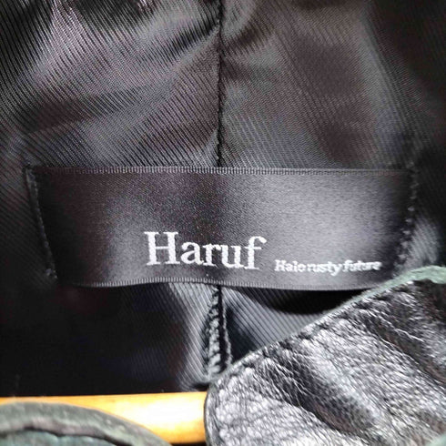 ハルフヘイローラスティーフューチャー haruf halo rusty future 羊革 シングルライダース ダブルジップ メンズ JPN:M