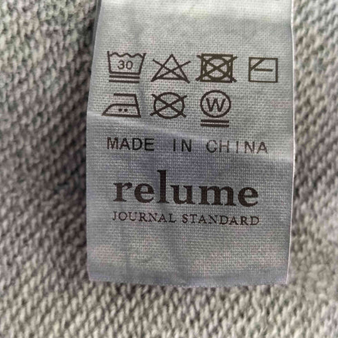 ジャーナルスタンダードレリューム JOURNAL STANDARD relume ピグメント2WAYタックリブスウェット レディース FREE