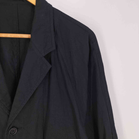 ヨウジヤマモトプールオム Yohji Yamamoto POUR HOMME サイドゴムシャーリング 染め コットン 3B オーバーサイズテーラードジャケット メンズ JPN:3