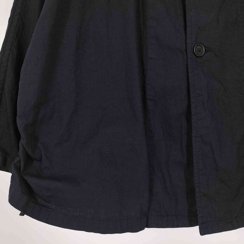ヨウジヤマモトプールオム Yohji Yamamoto POUR HOMME サイドゴムシャーリング 染め コットン 3B オーバーサイズテーラードジャケット メンズ JPN:3